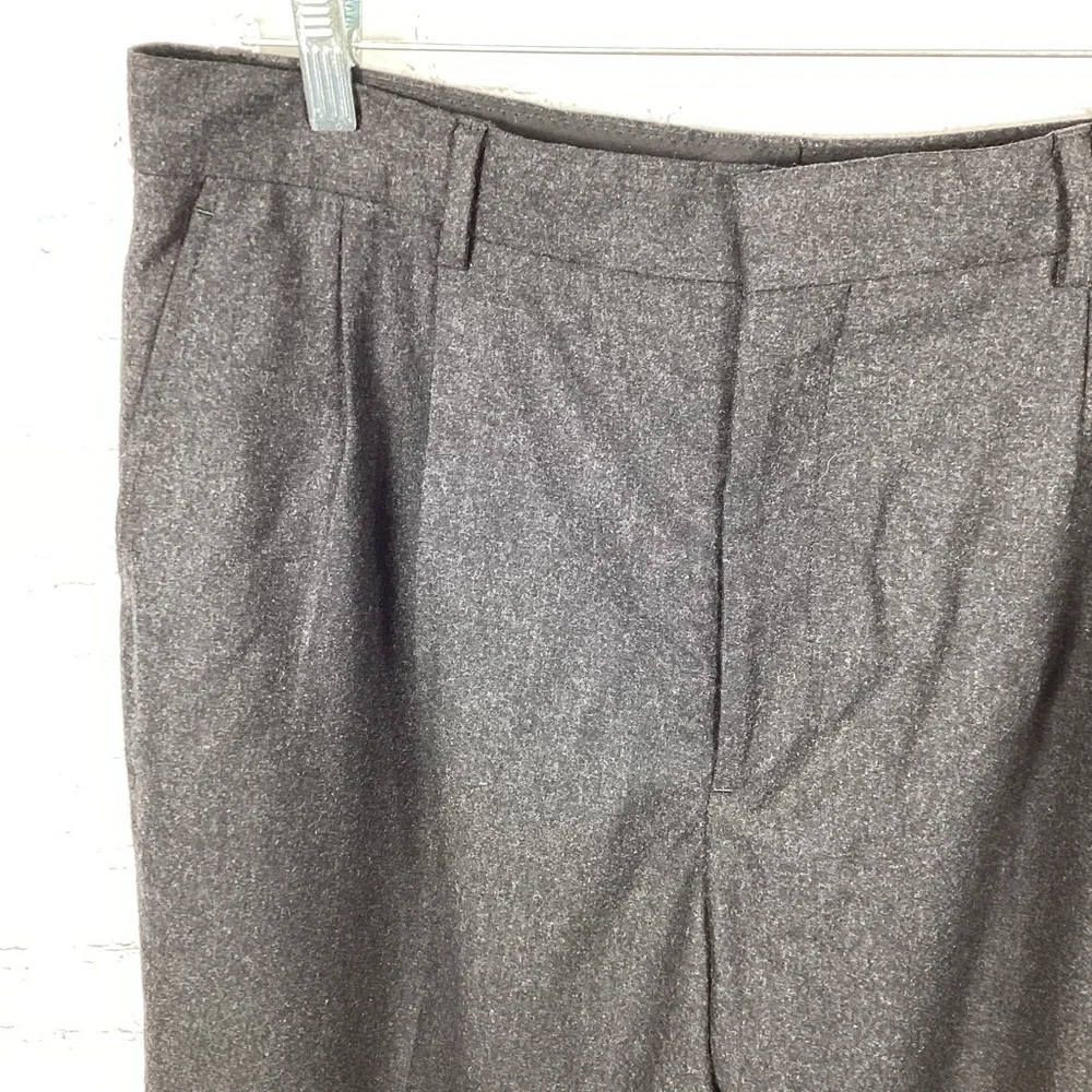 J. Crew Wool‎ Cashmere Blend Pleated Dress Pants Men’s Size 36x32 Charcoal Gray